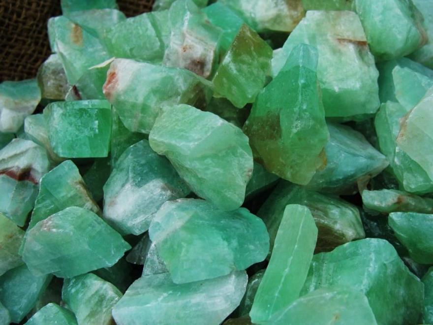 Green Calcite Raw Stone image 0