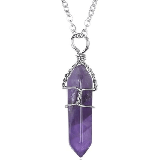 Fluorite On Silver Chain image 0