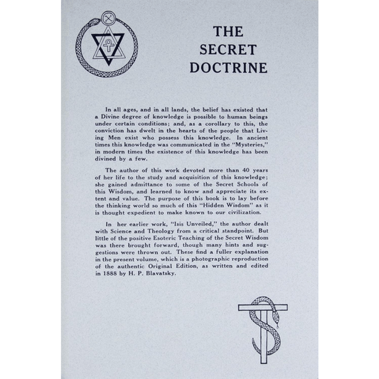 The Secret Doctrine: Vol I & Vol II image 0