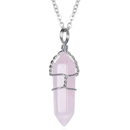 Rose Quartz Wire Wrapped image 0