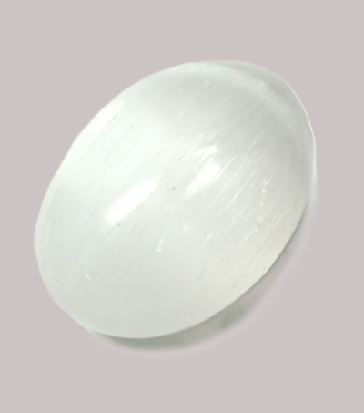 Selenite Palm Stone image 0
