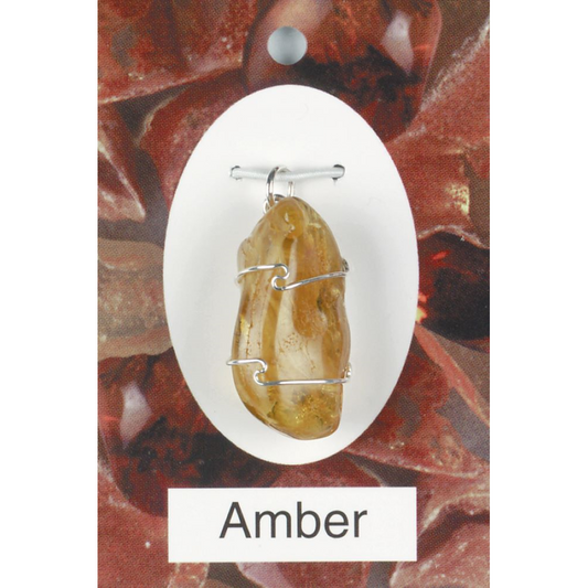 Amber Stone Pendant