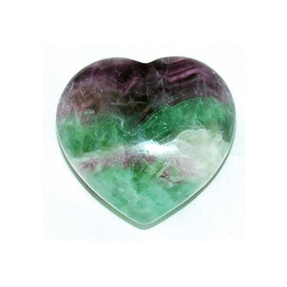 Rainbow Fluorite Heart image 0