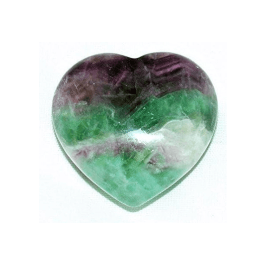 Rainbow Fluorite Heart image 0