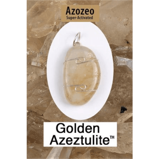 Golden Azeztulit Stone Pendant image 0
