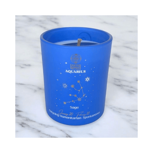Aquarius Zodiac Candle image 0