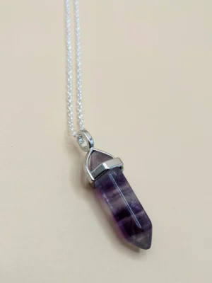 Fluorite 18" Sterling Silver Chain