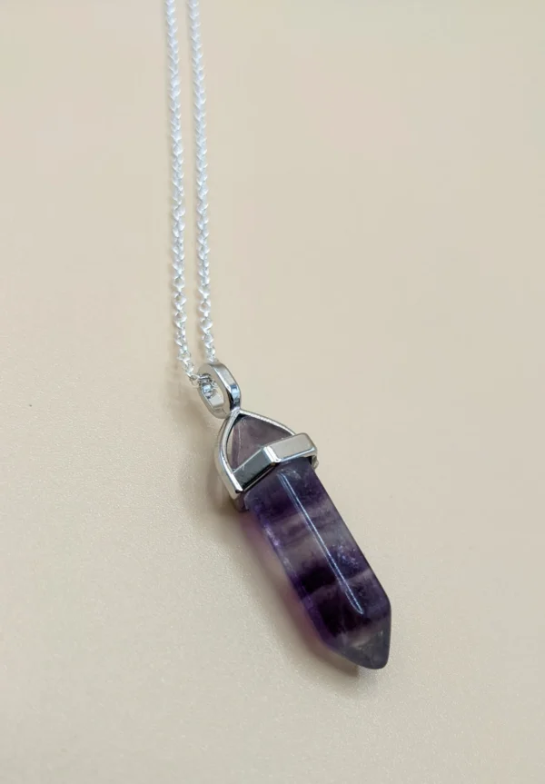 Fluorite 18" Sterling Silver Chain