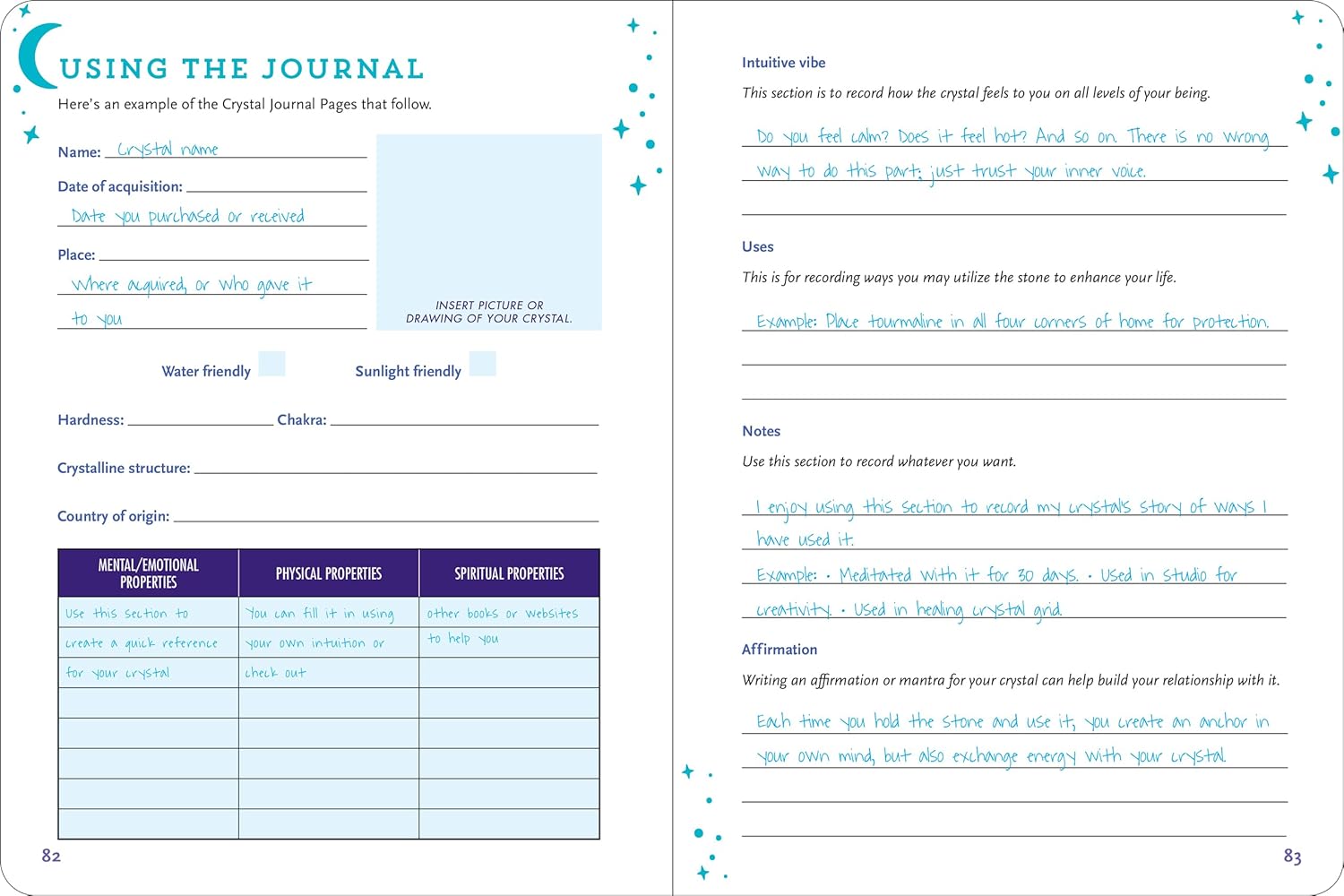 Crystal Journal Page