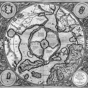 Map of North Pole in 1600